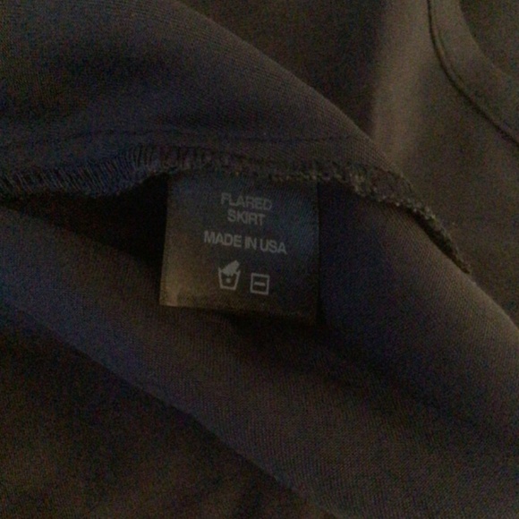 Amour Vert x Amadi Flared A-Line Skirt Navy Blue Women's Size XS, New - Picture 5 of 8